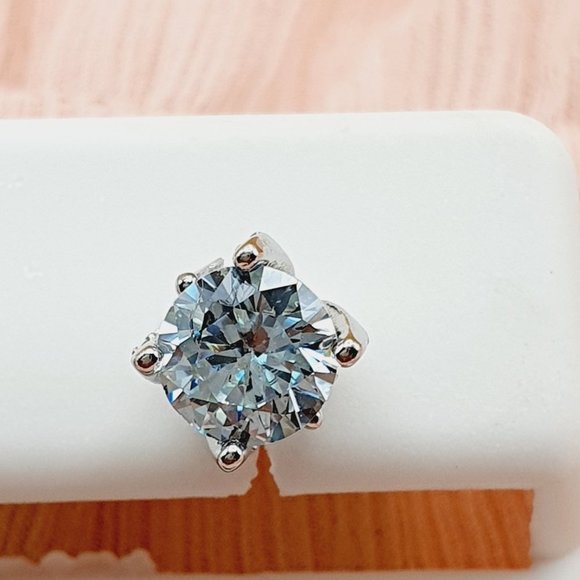 "Birthstone S925 Sterling Silver CZ Stud Earrings for Women/Girl, US19251042 - Picture 8 of 15